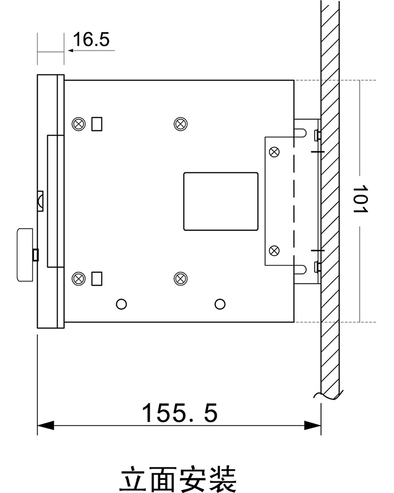 演算型张力控制器KTC811安装尺寸图