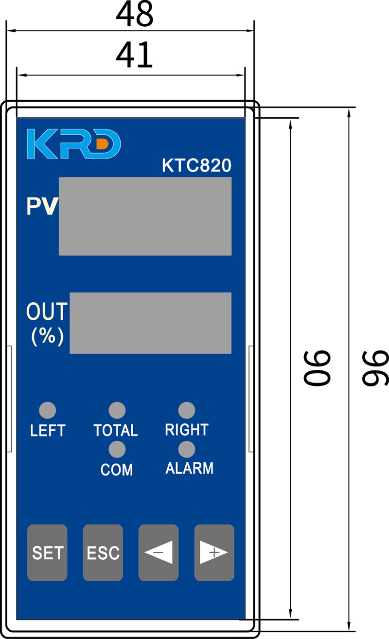 张力信号放大器KTC820B外壳尺寸